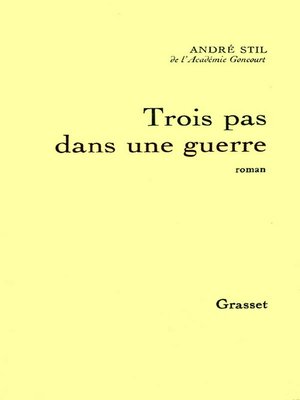cover image of Trois pas dans une guerre